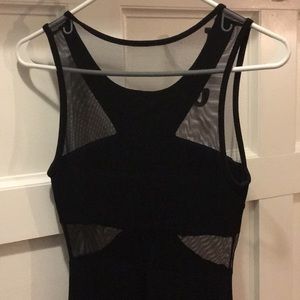 Black cutout mesh maxi Lulus dress
